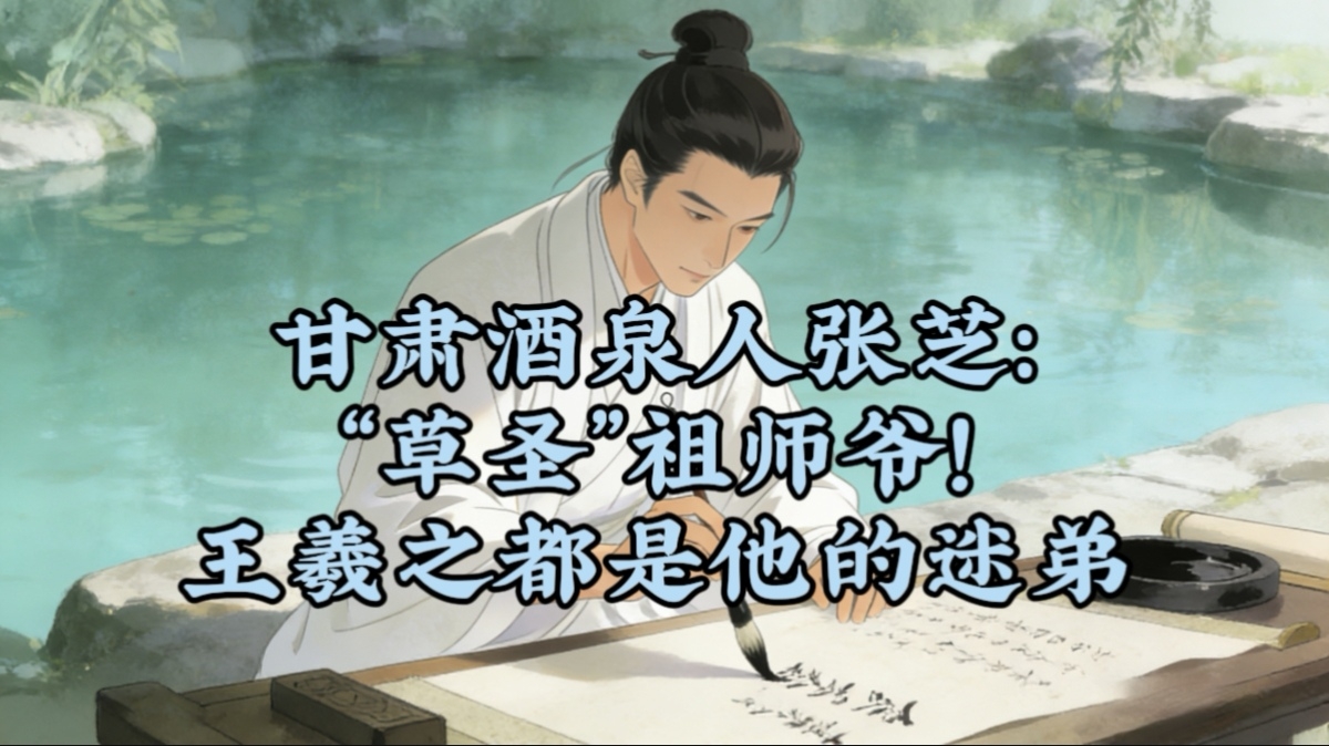 甘肃酒泉人张芝，“草圣”祖师爷！王羲之都是他的迷弟