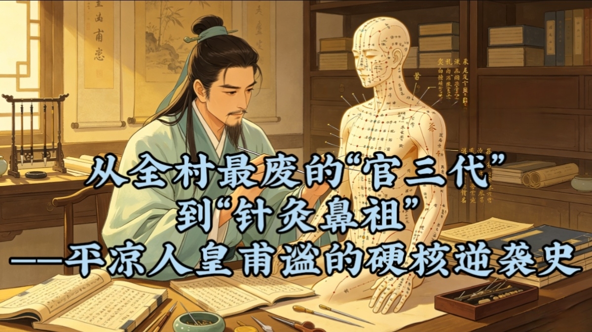 从全村最废官三代到“针灸鼻祖”，平凉人皇浦谧的硬核逆袭史！